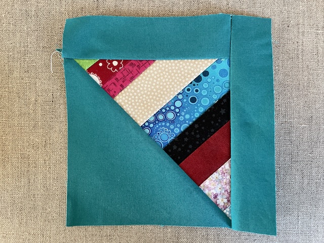 Stribet trekanter i Rønne Restetæppev